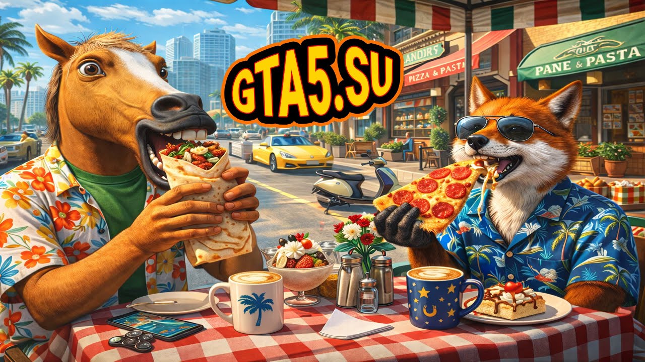 Вкусно кушаем в GTA 5 Enhanced PC еды в ГТА Онлайн много а в GTA 6 больше