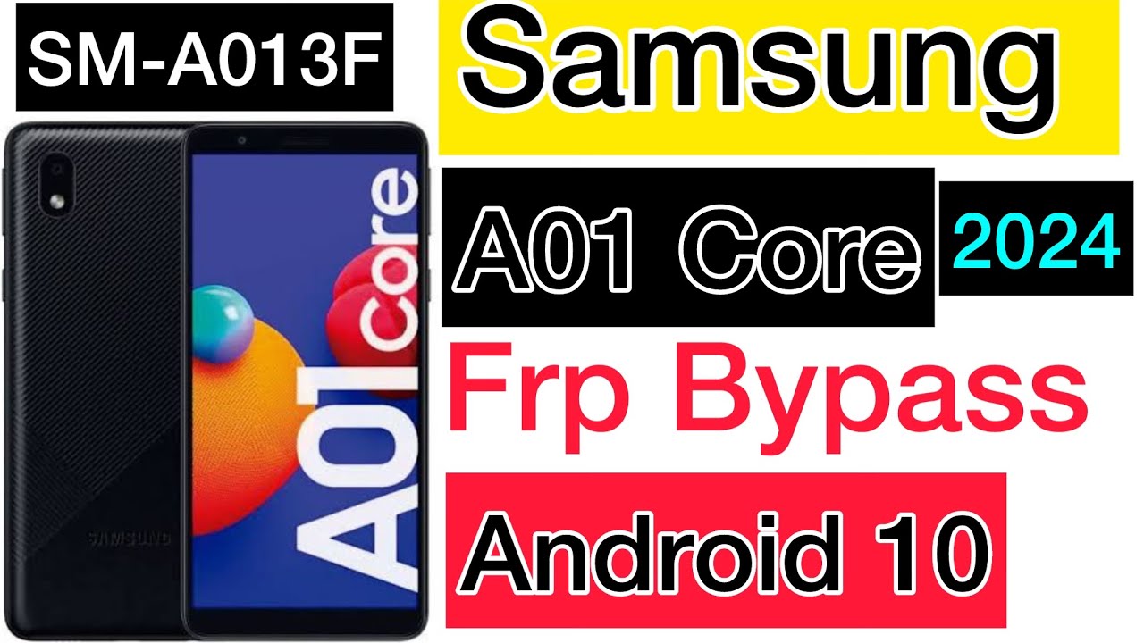 SAMSUNG Galaxy A01 Core FRP Bypass 2024 Without PC | A013F/A013G Frp Google Account by J Mobile Pro