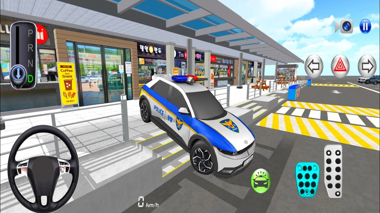 New SUV Police Cars, Rest Area in Patrol City Driving - 3D Driving Class 2025 - IOS GAMEPLAY
