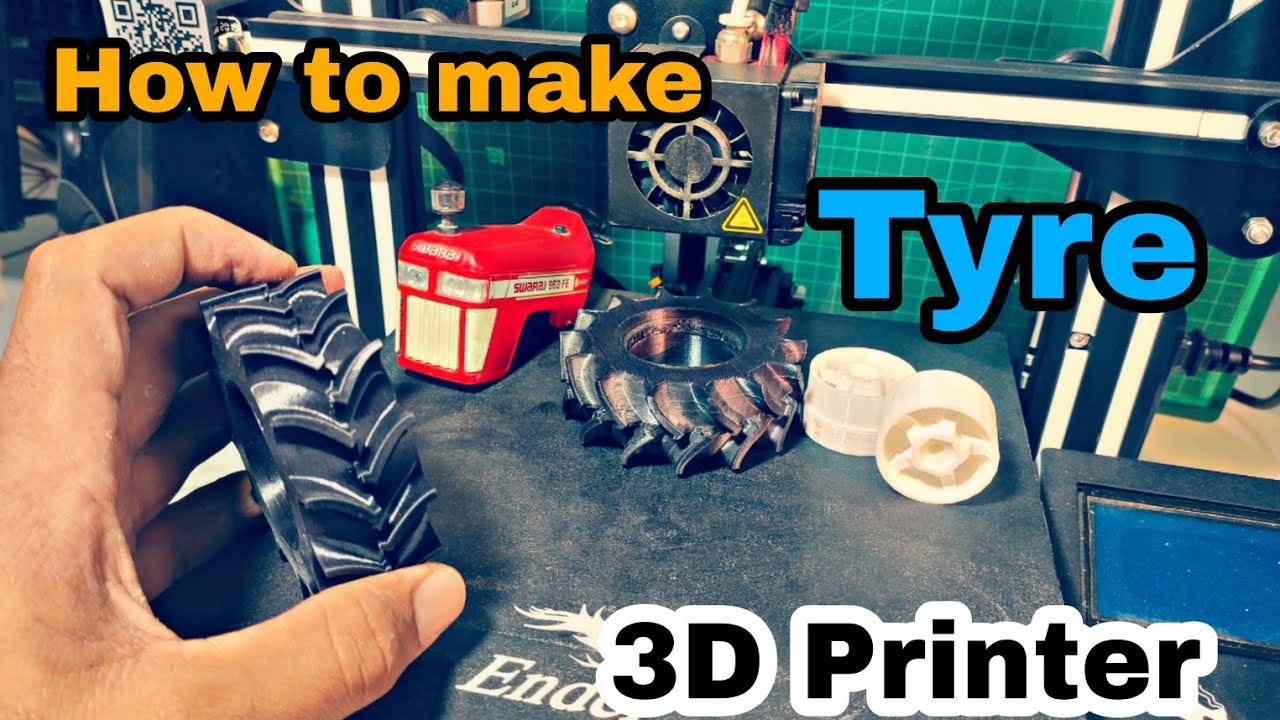 How to make Tyres for Tractor model with 3D Printer