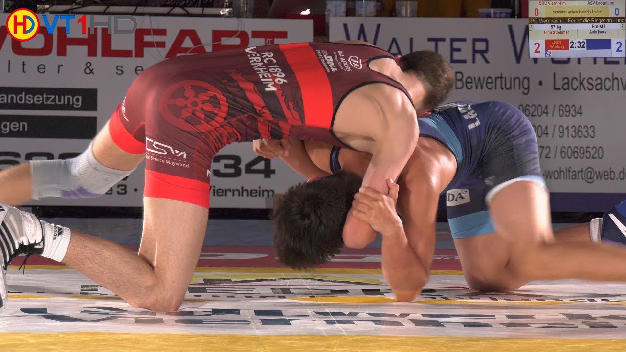 RINGEN | Regionalliga BaWü | 57kg LL: STROHMER, F. (Viernheim) vs. ISAEV, A. (Ladenburg)