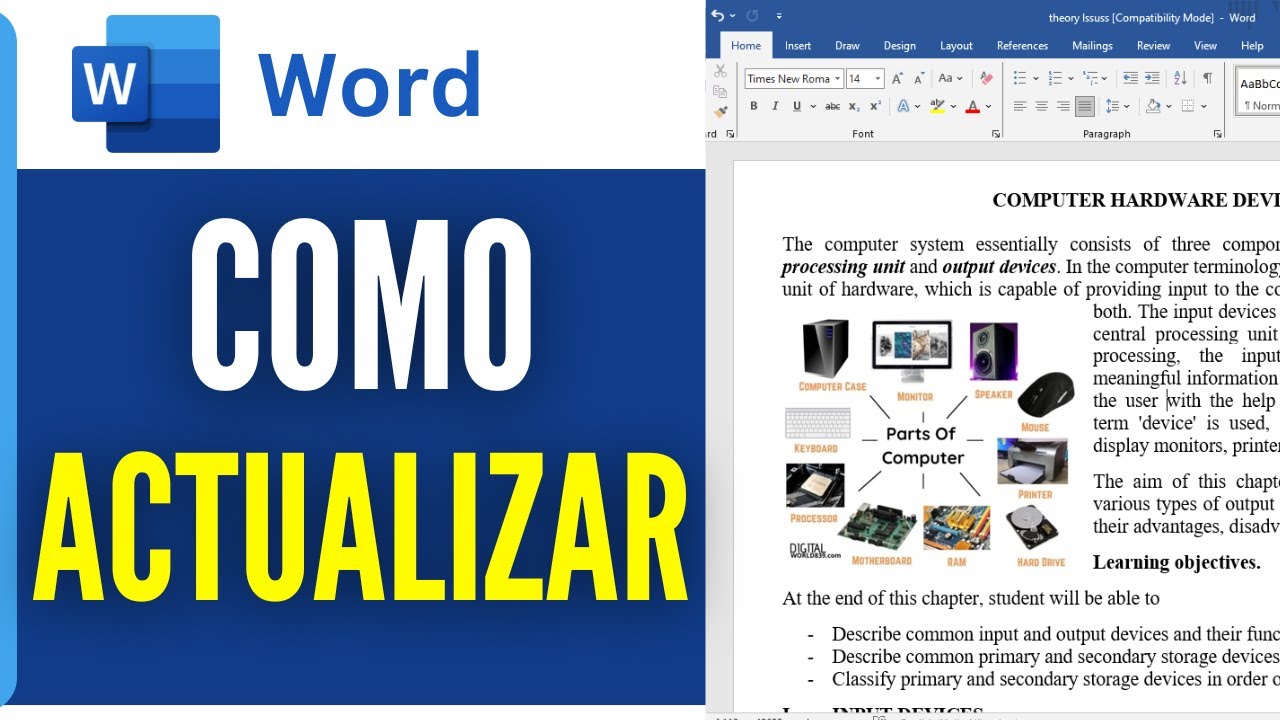 Como Actualizar Word En Pc (Muy fácil)