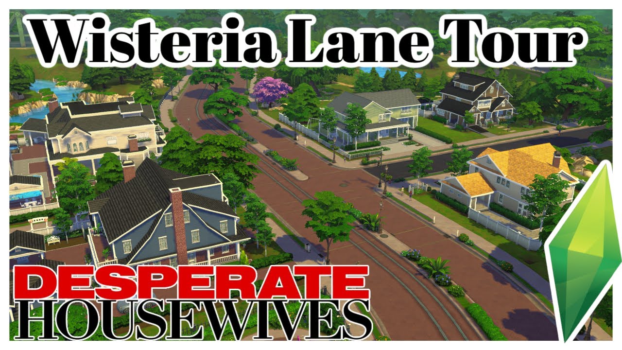 Wisteria Lane Tour | Desperate Housewives | The Sims 4