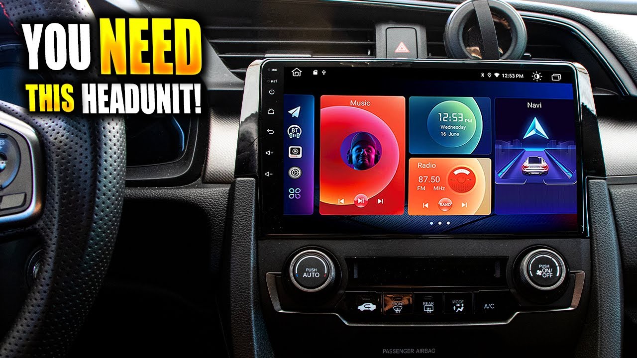 2016-2021 Honda Civic Android Head Unit Install! - Roadanvi Head Unit with CarPlay!