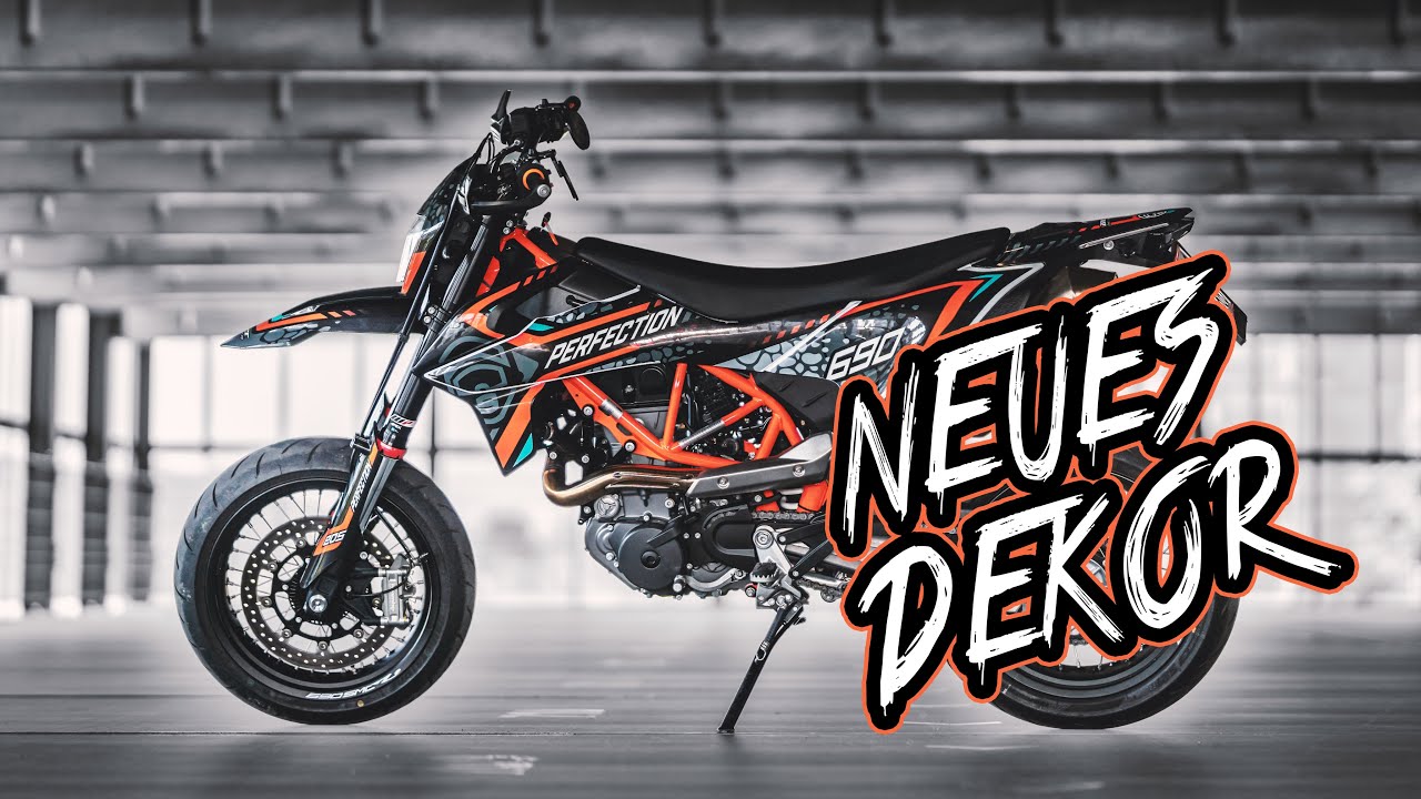 Tuning für die KTM 690 SMC-R 2019! Dekor, Spiegel, Kennzeichenhalter // EDGESOFSUPERMOTARD
