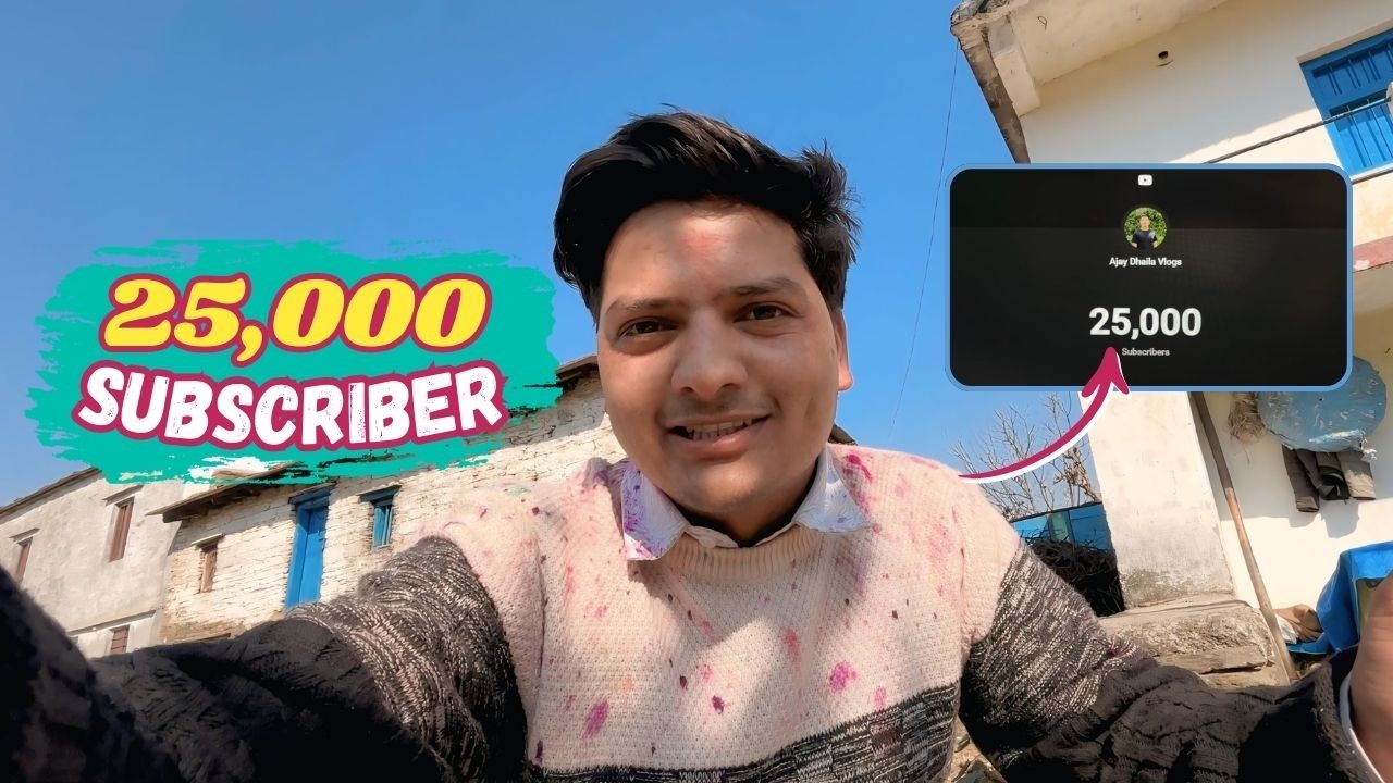 25,000 SUBSCRIBER COMPLETED 😍