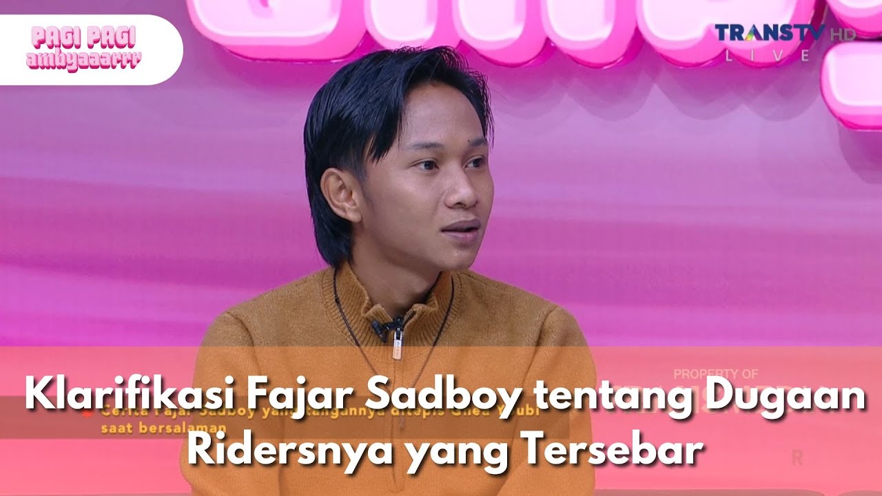 Klarifikasi Fajar Sadboy tentang Dugaan Ridersnya yang Tersebar - PAGI PAGI AMBYAR (19/1/26) P1