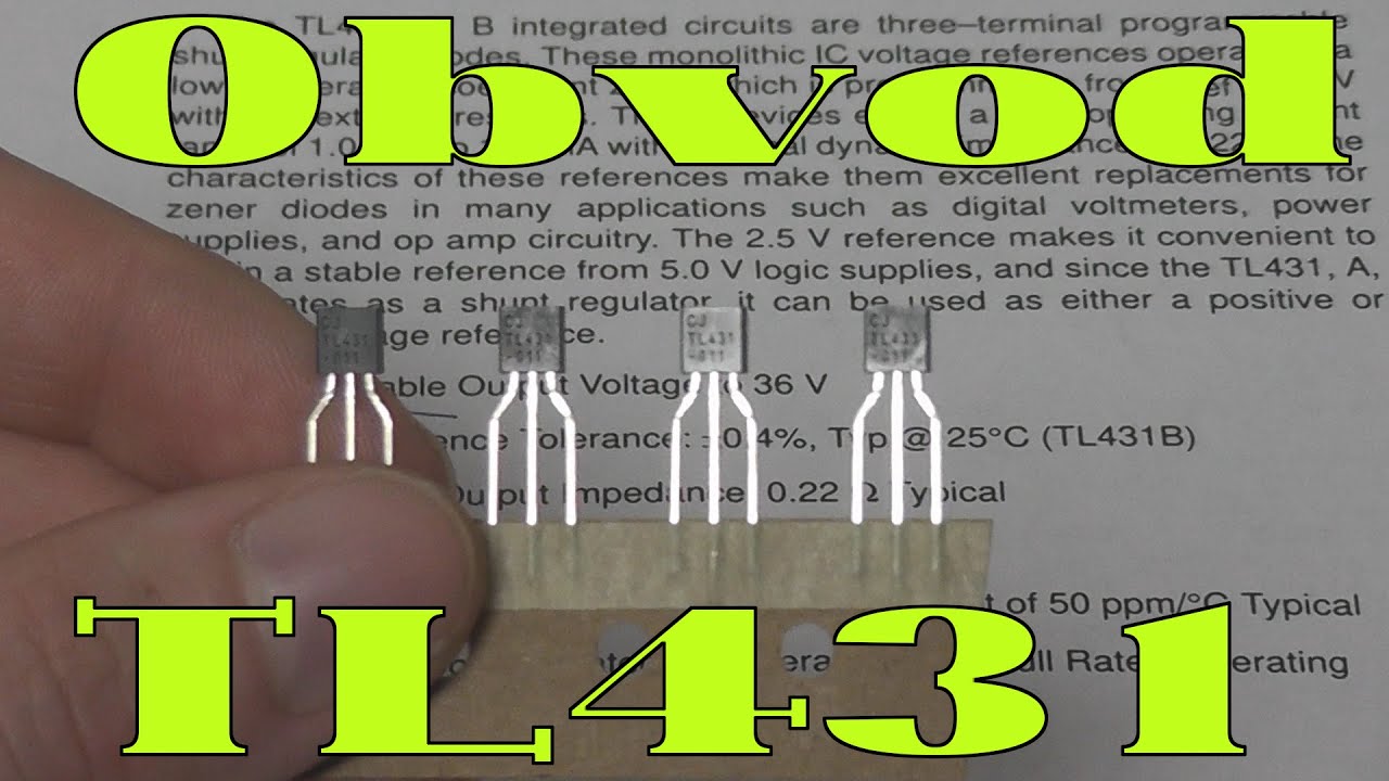 Funkce napěťové reference TL431