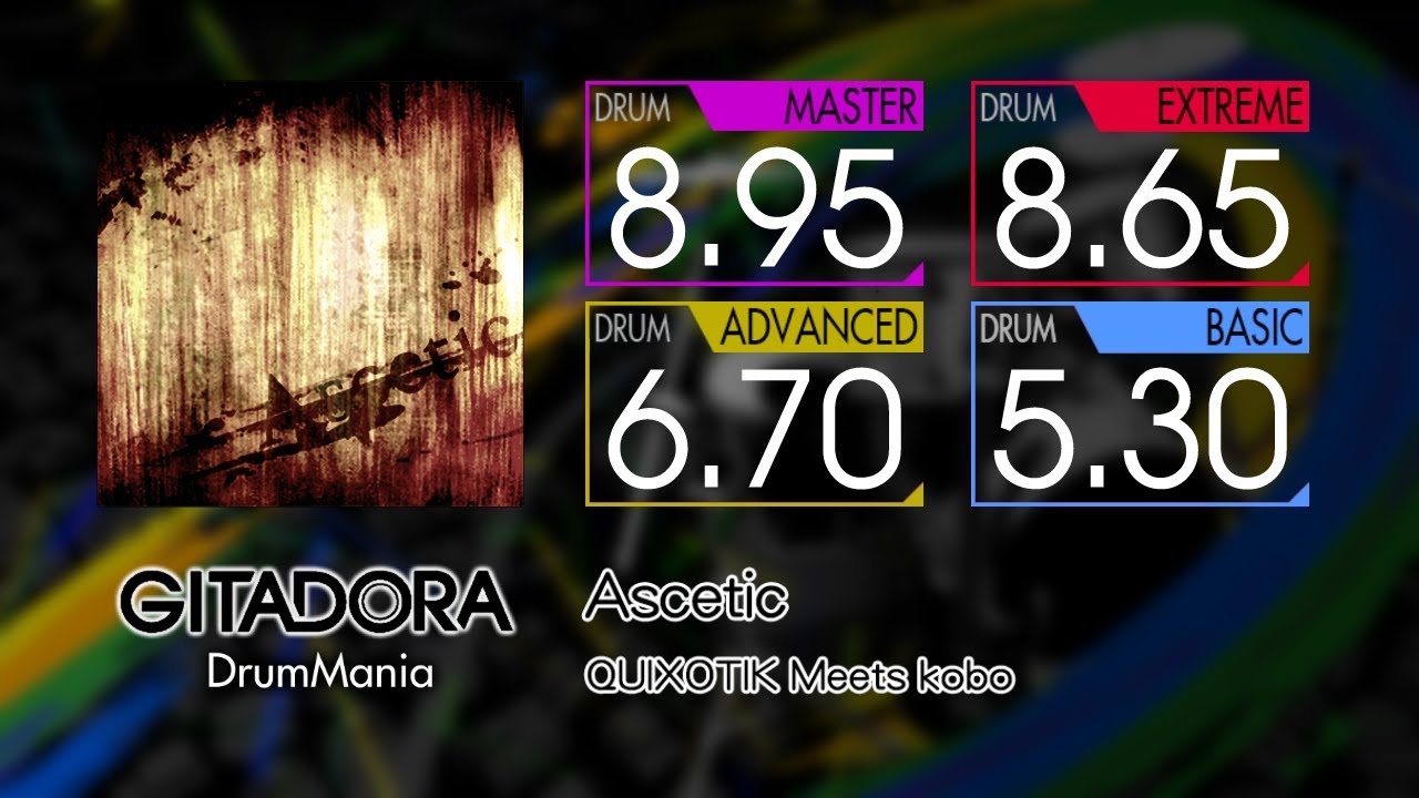 【GITADORA】 Ascetic (MASTER ~ BASIC) Drum