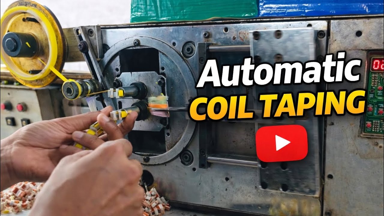 Amazing Automatic Coil Taping Machine 🔥 Transformer Workshop Process