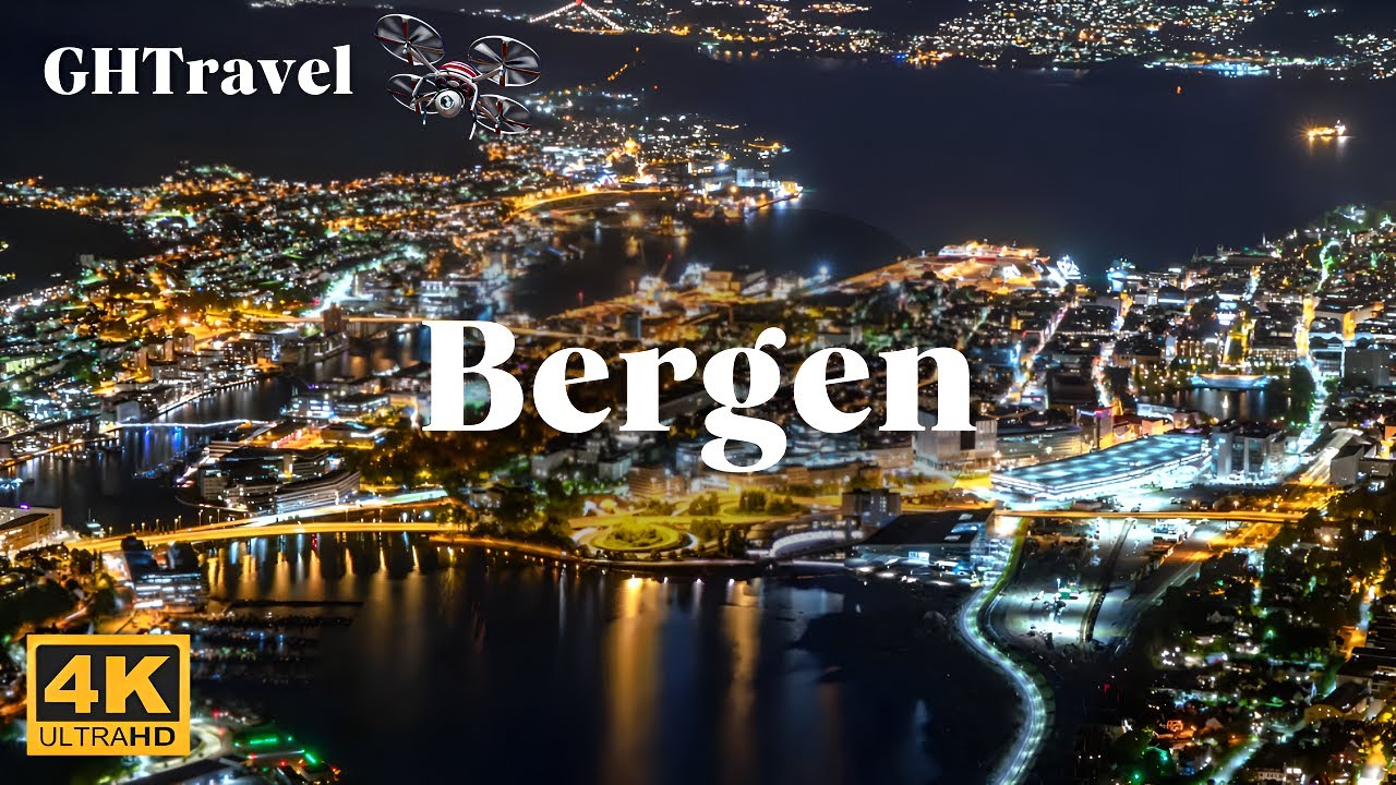 The BEST Aerial Views of Bergen City (Norway) in 4K!
