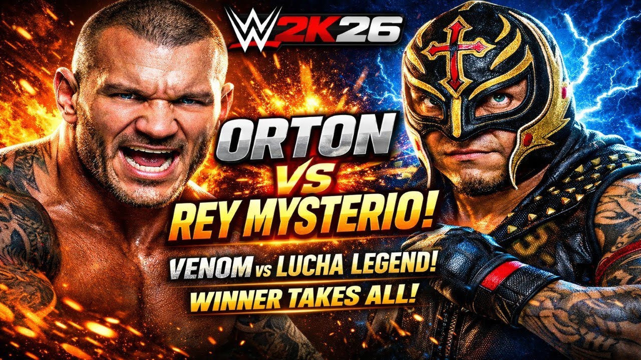 RKO ! Randy Orton vs Rey Mysterio | WWE 2K26
