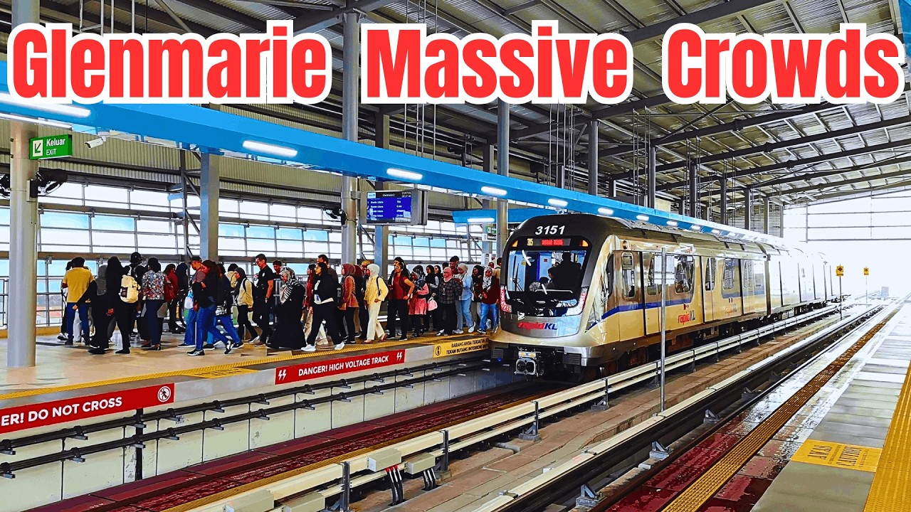 Glenmarie Station Transfer Walkthrough: LRT3 to LRT Kelana Jaya