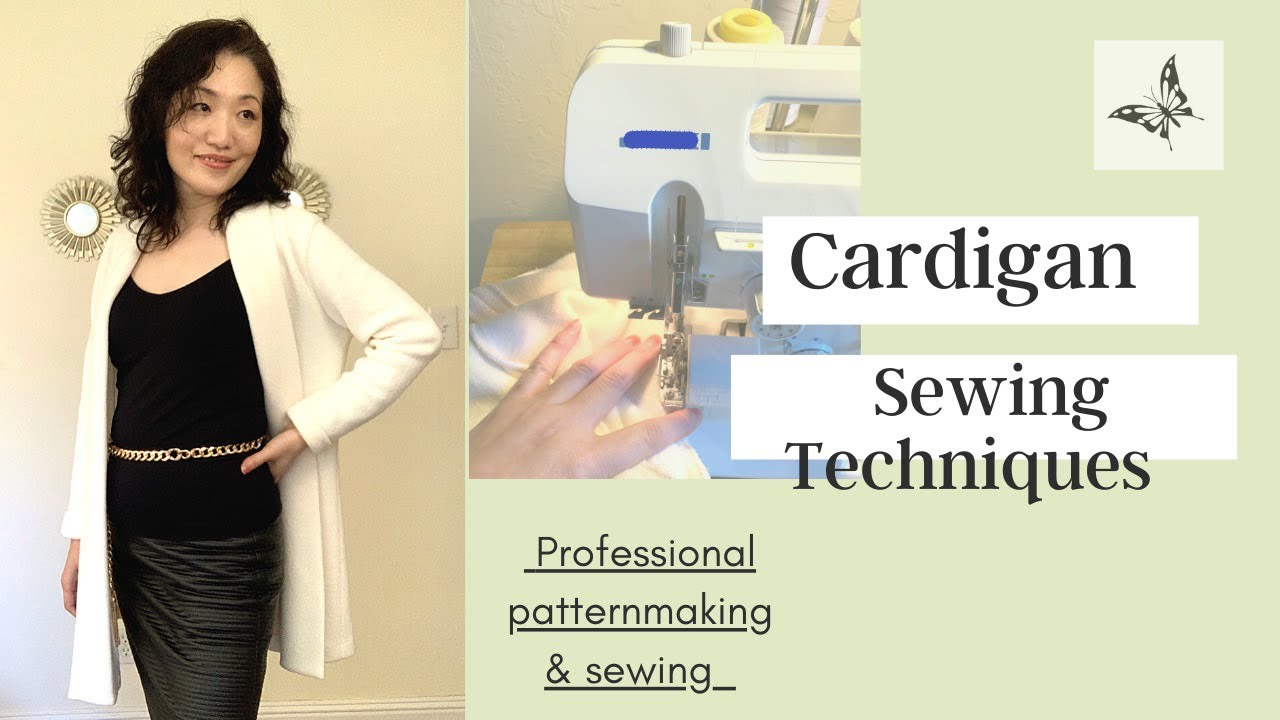 Sewing Tutorial for How to Sew a Classic Shawl Cardigan in professional ways/ Simple & easy method