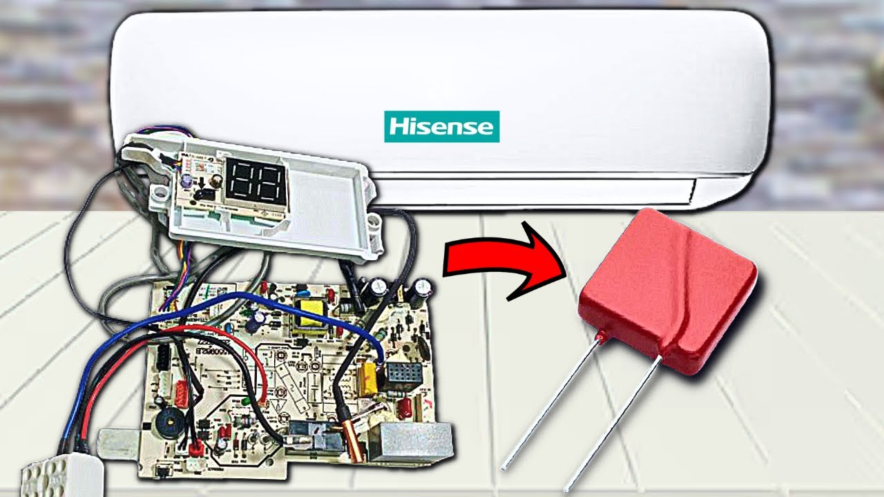 Выглядело так, будто произошел сбой в монтажной плате кондиционера Hisense