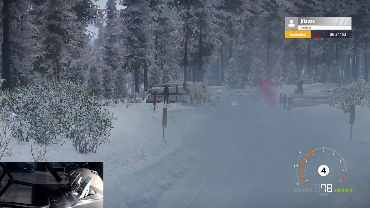 WRC Generations avec la Mitsubishi Lancer (plusieurs courses)
