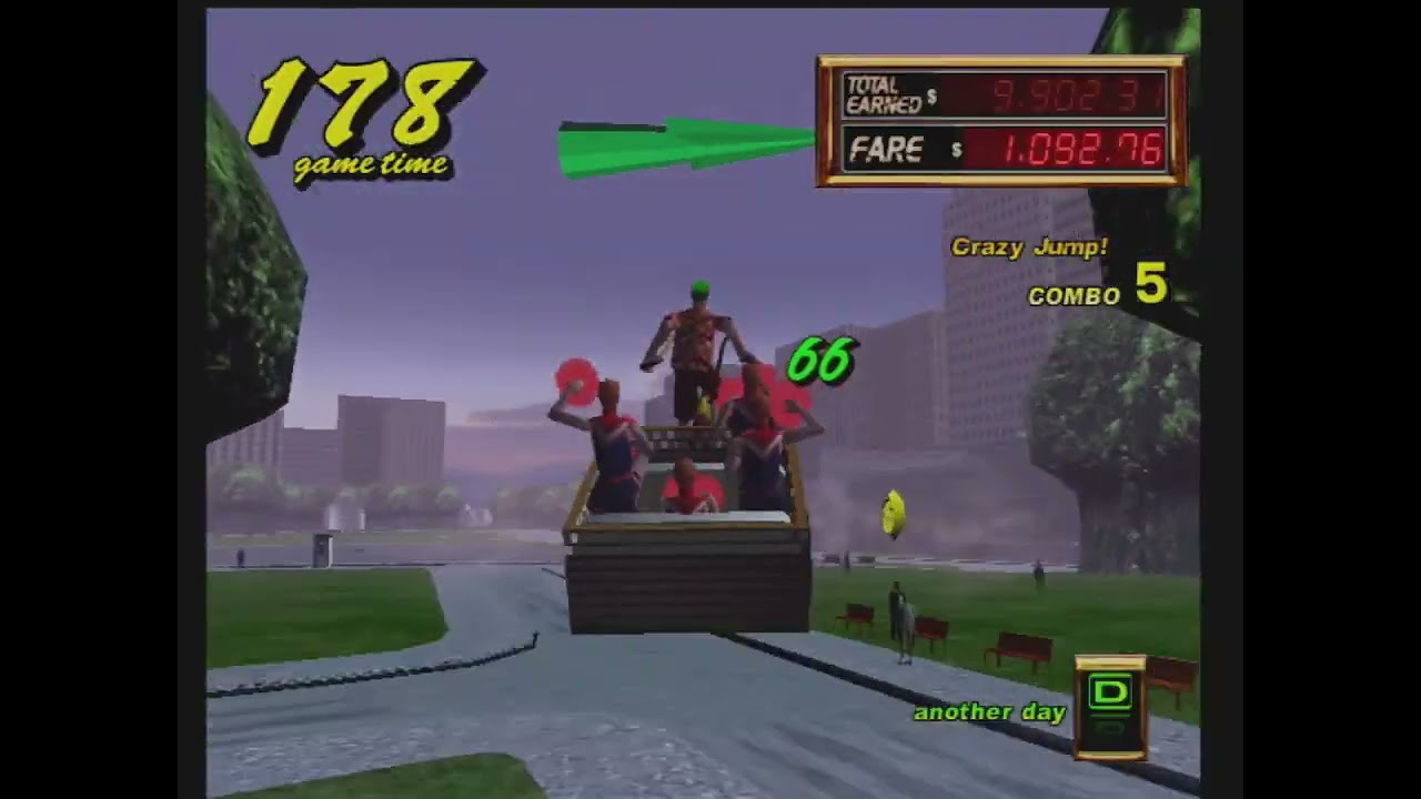 Crazy Taxi 2 - $47,030.32 Small Apple Another Day Standard (Axel/Bike)