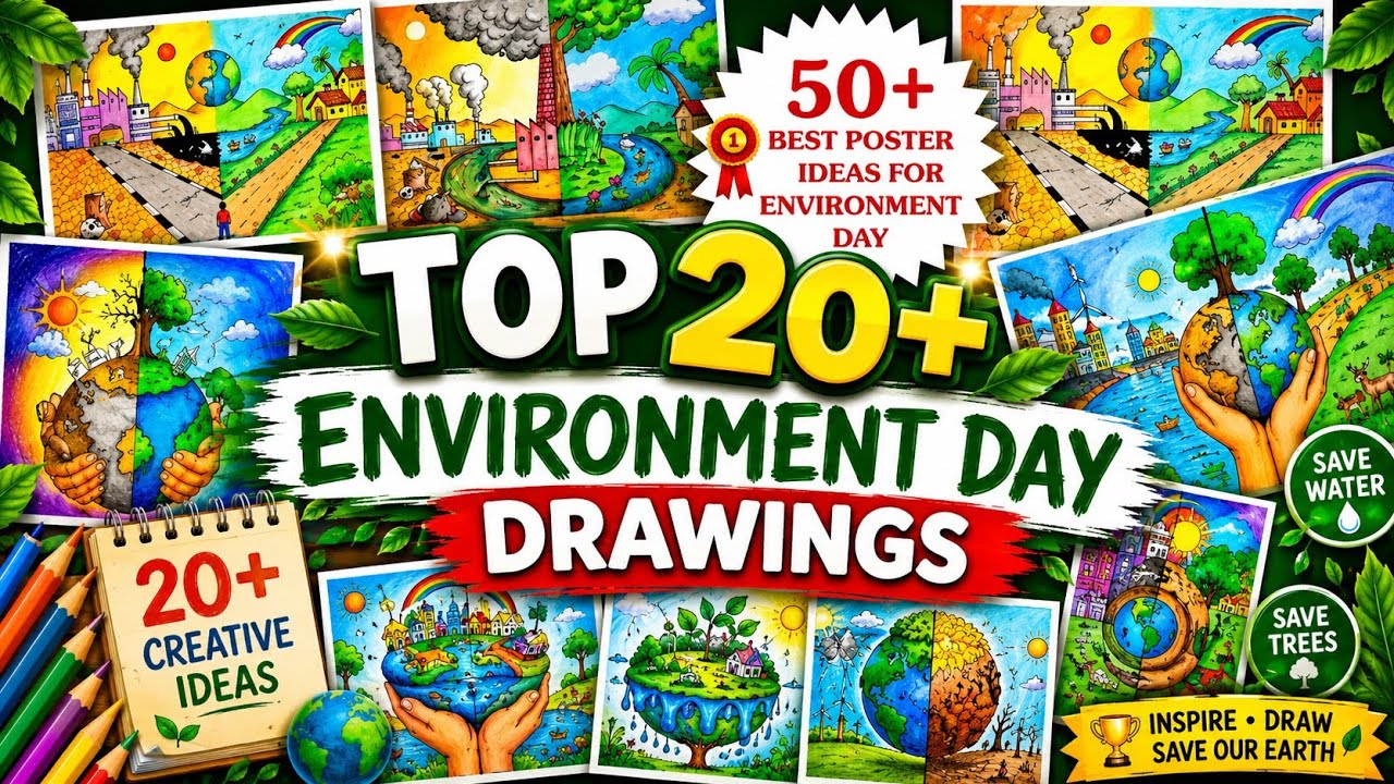 World Environment Day 2026 Drawings🏆//Inspired by Nature. For Climate. For Our Future #NowForClimate