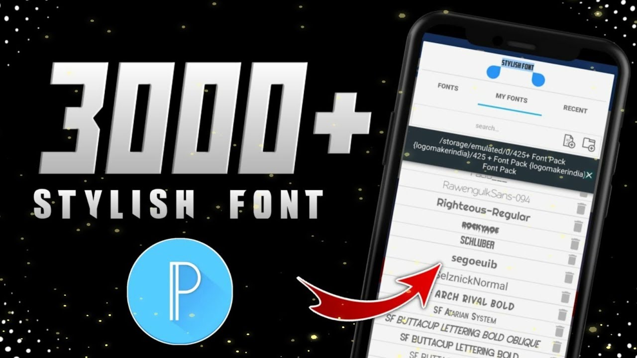 3000 шрифтов для Pixellab 2022 | Скачать пакет стильных английских шрифтов | Скачать шрифт Pixell...