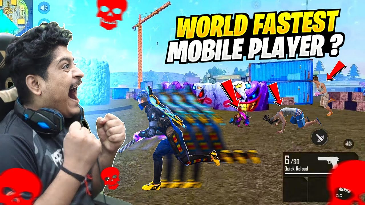 World Fastest Mobile Player 🤔?? Free Fire