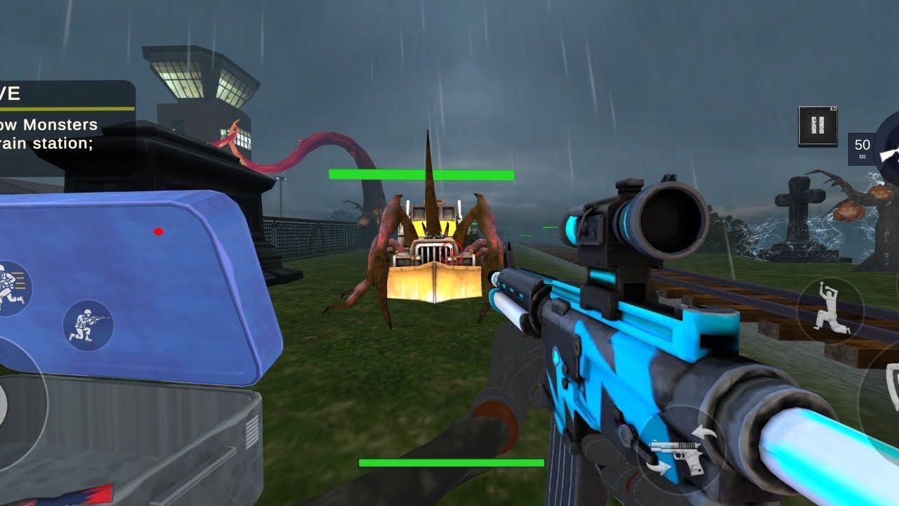 Horror scary spider train video game