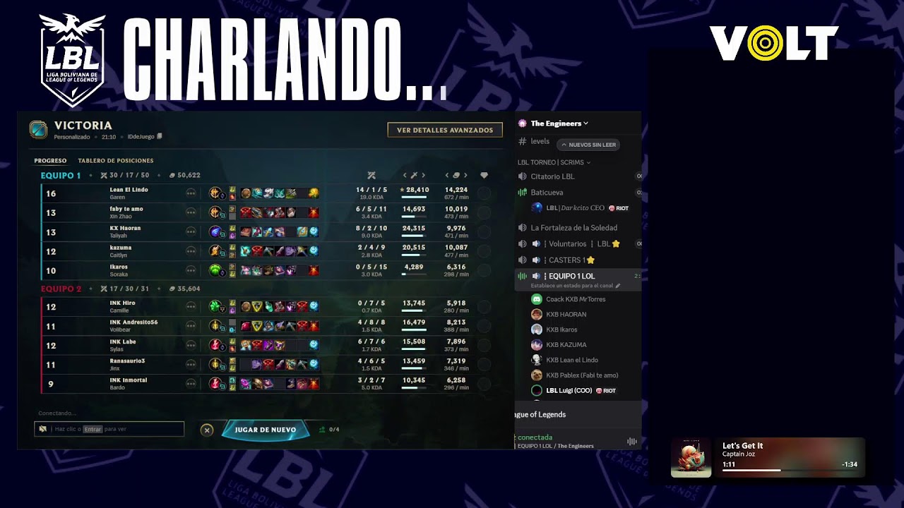 Inka Power vs Kaox Blue |🔥Clasificatoria LBL🔥| @el_darkcito @lbl_esports