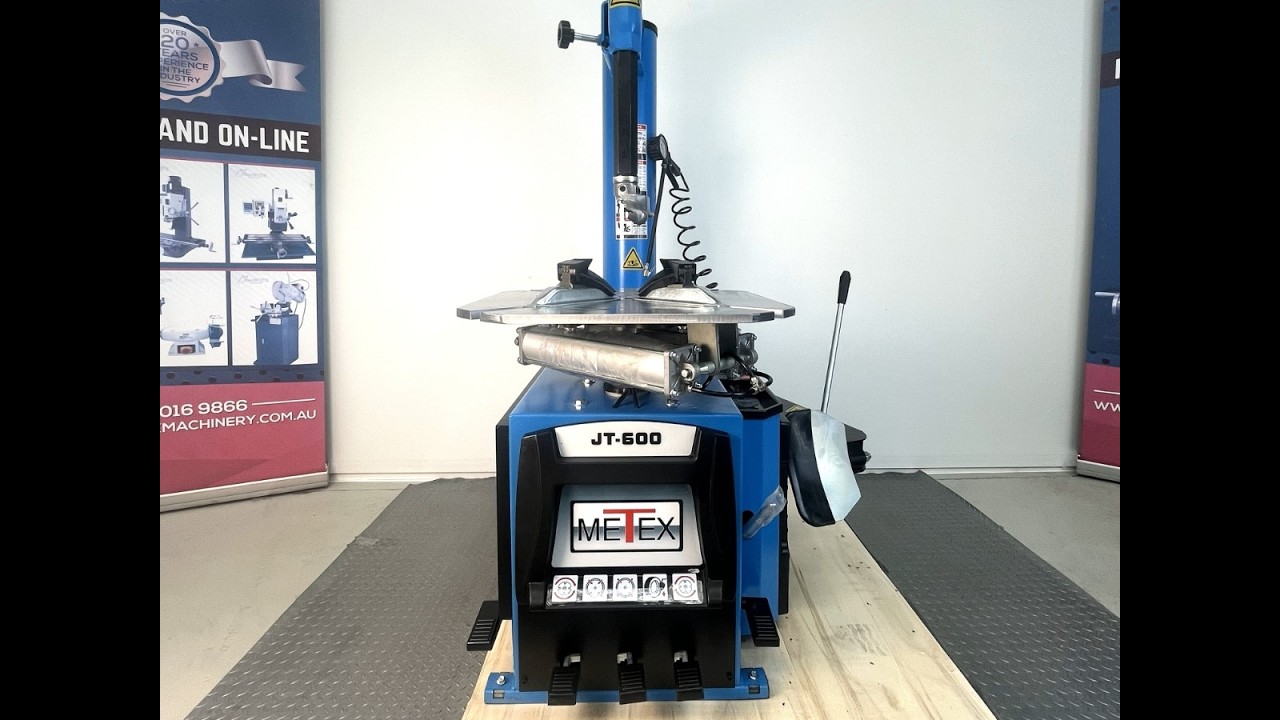 METEX Tyre Changer Semi-Automatic 240v Single Phase Pneumatic Trade Professional Machine