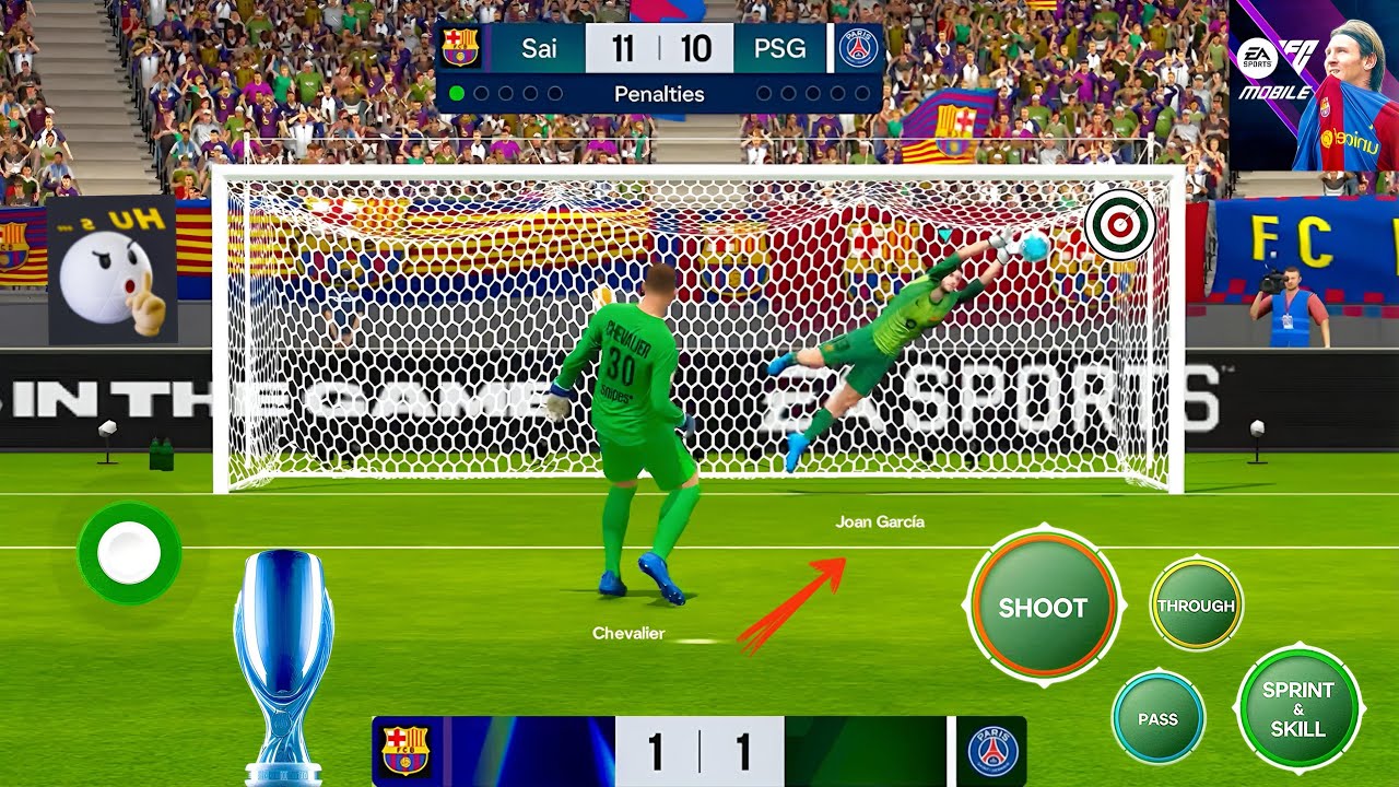 Fc Mobile | UEFA Super Final &bull; Penalty Shootout ▪︎ Barcelona Vs Paris Saint Germain | Crazy Save 🎯