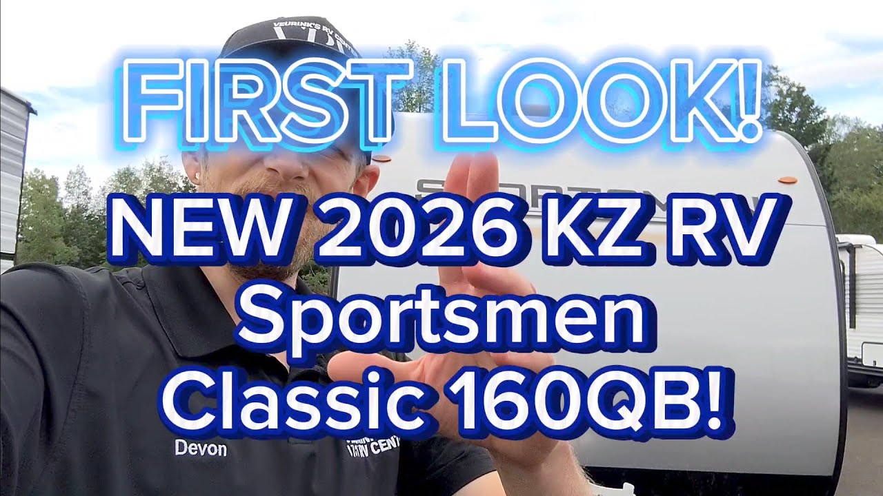 Обзор KZ RV Sportsmen Classic 160QB 2026 года | Автодома в Ньюэйго от Holland, Ludington, Ravenna...