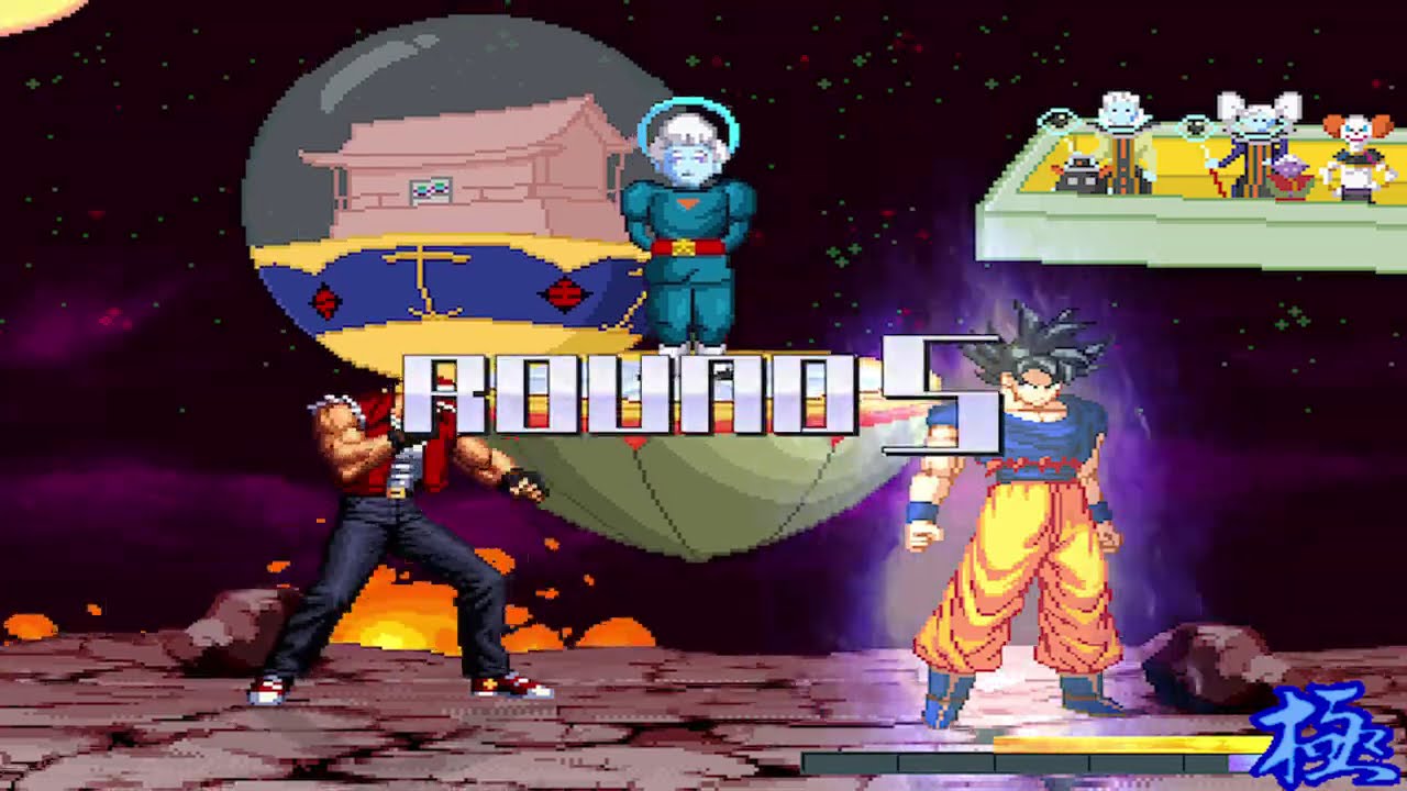 M.U.G.E.N - Terry Bogard Vs Son Goku (Epic Fight!!!) | Death battle!