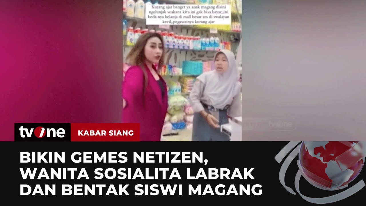 VIRAL! Video Arogan Istri Polisi yang Bentak Anak Magang Bikin Gemes Netizen! | Kabar Siang tvOne