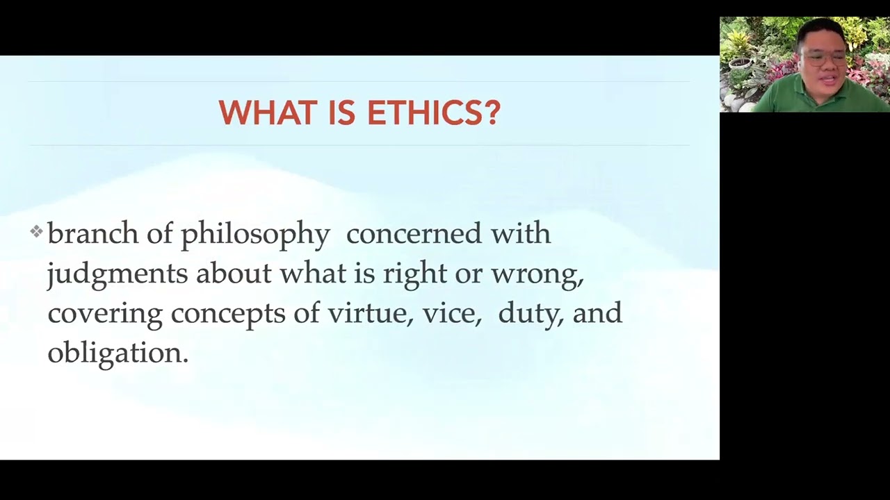 Ethics, Defined