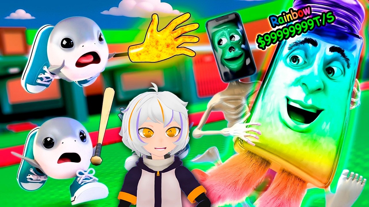 ROBA UN BRAINROT SECRETO! Steal a Brainrot Animación | ChuyMine REACCIONA a Cartoon Games Español