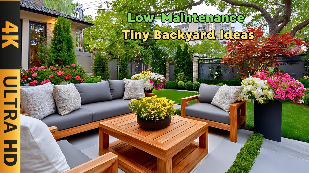 Tiny Backyard Ideas with Stunning Hardscape for Small Outdoor Spaces
