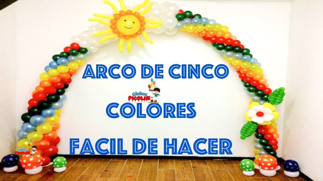 Arco de 5 color muy facil de hacer # 111