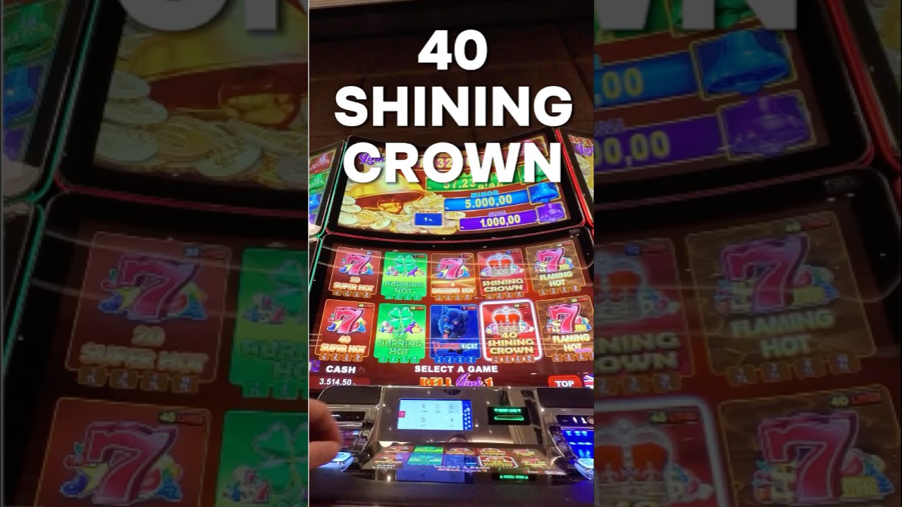 40 Shining Crown Slot, The Crown Turns WILD! Big Win Moment 🎉