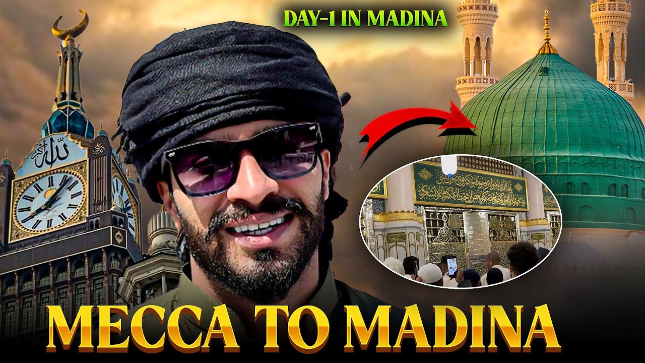 ИЗ МЕККИ В МАДИНУ | ДЕНЬ 1 В МАДИНЕ | FAIZBALOCH07 | MADINA VLOG | TEAM07