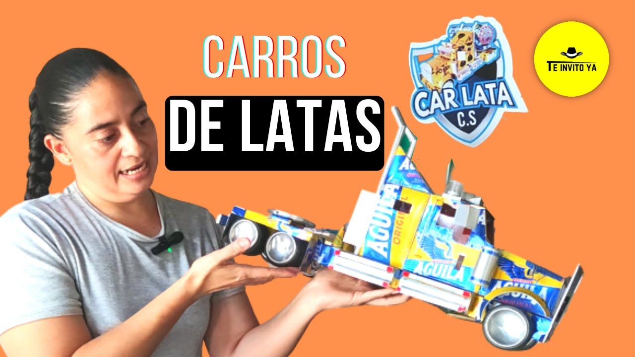 Emprende haciendo carros con latas de gaseosa y cerveza