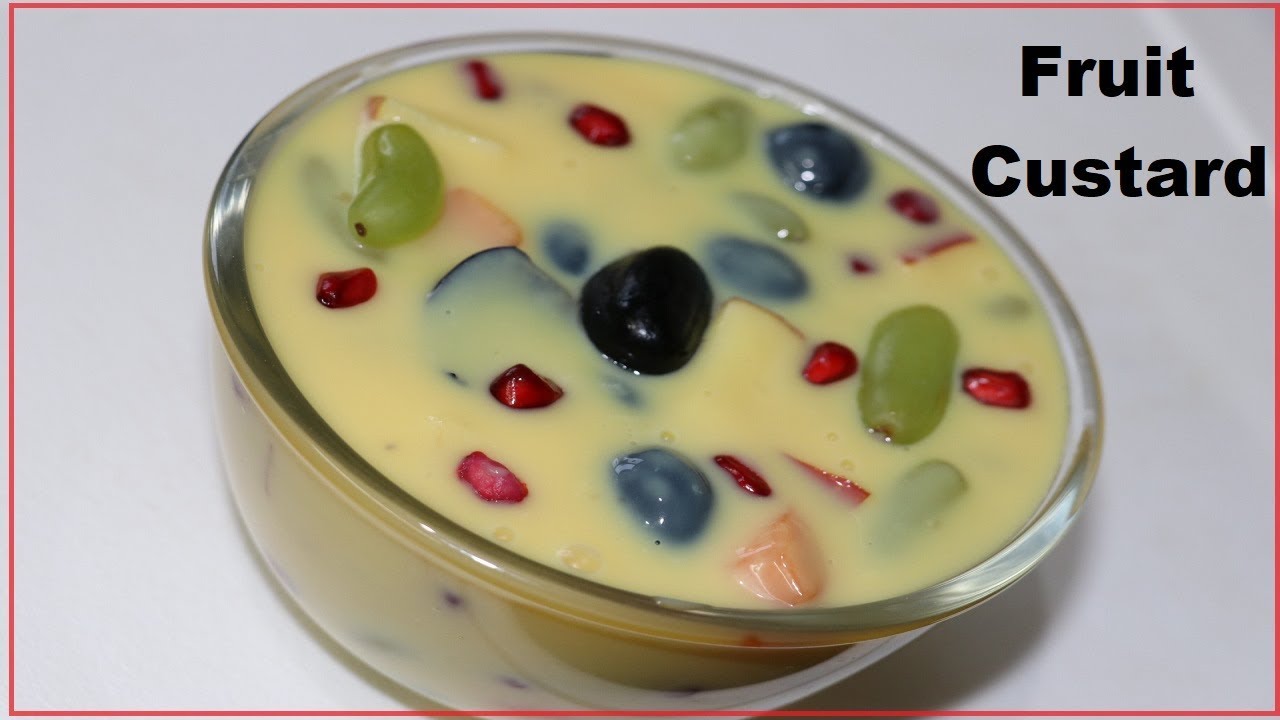 Fruit Custard Recipe | Healthy Dessert Recipe | How to Make Custard