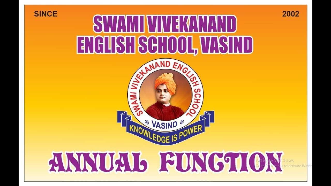 SWAMI VIVEKANAND ENGLISH SCHOOL,VASIND ANNUAL FUNCTION 2026