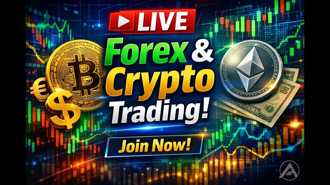 🔴 LIVE Forex & Crypto Trading | BTC ETH + GOLD (XAUUSD) Setup | Entry SL Target