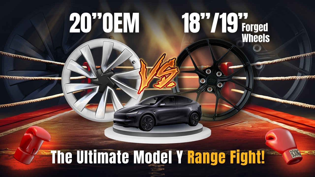 2025 Model Y Launch Edition: 20” OEM vs. 18”/19” Forged Wheels — Range & Performance Test!