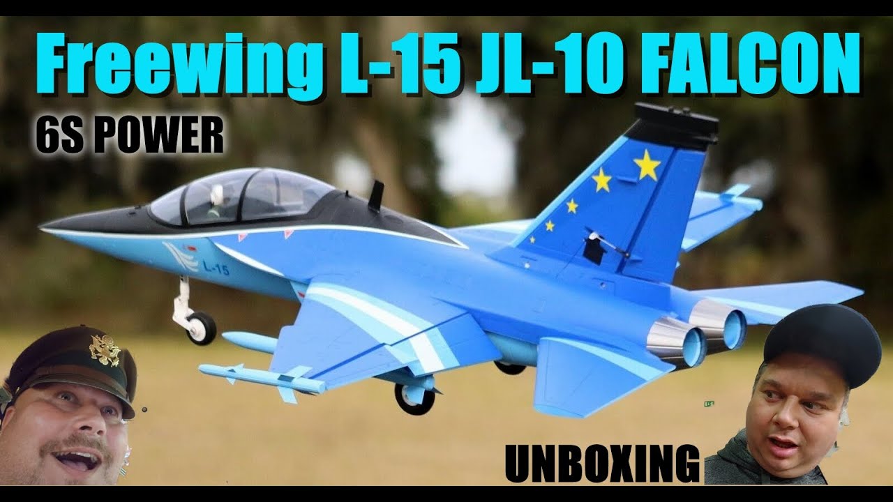 Freewing L-15 JL-10 Falcon 6S 64mm EDF Jet - PNP Unboxing