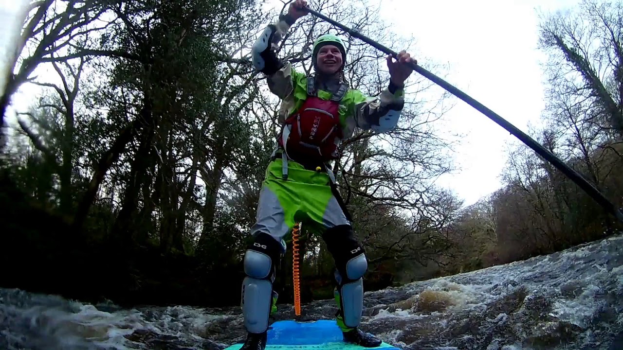 A lone SUP cowboy | the Dart Loop Jan 2018 | McConks whitewater SUP