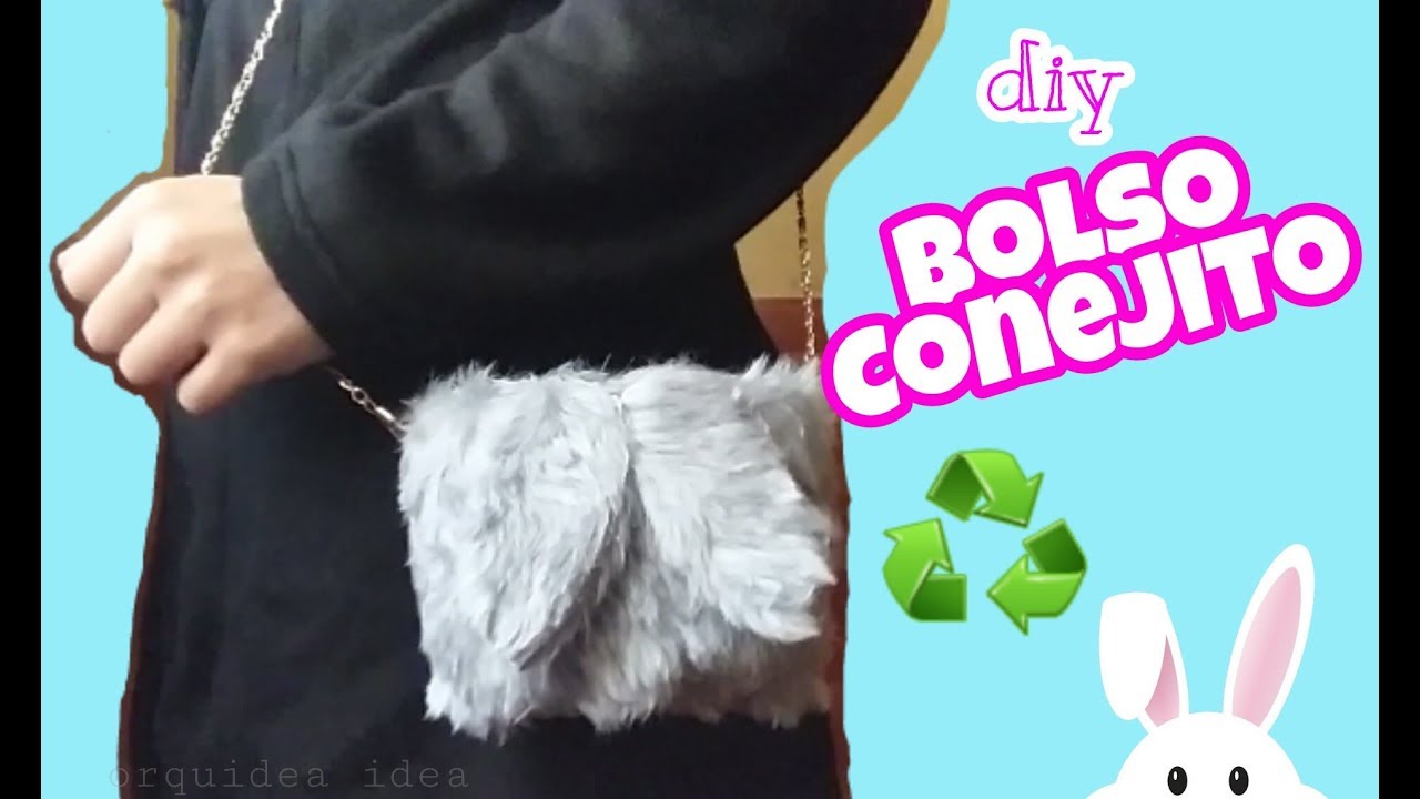 Diy Bolso conejito🐰 muy facil➡ recicla♻