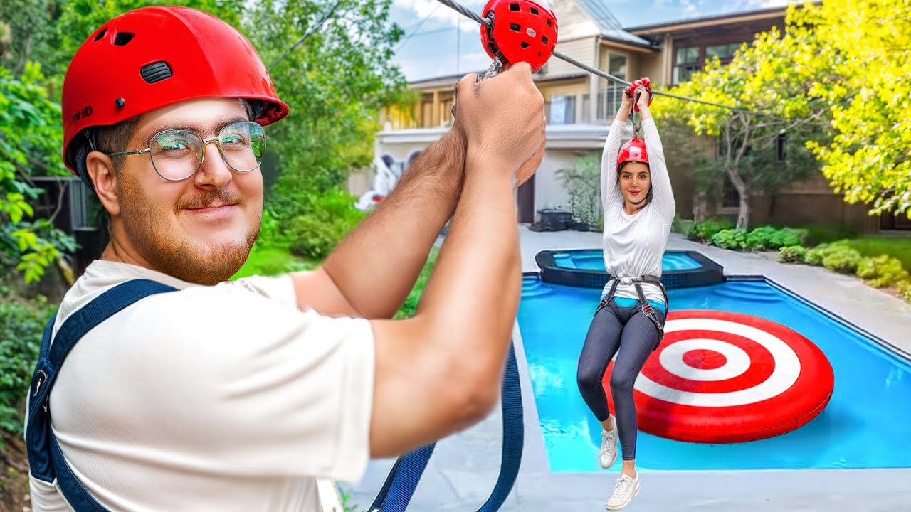 بلند ترین زیپ لاین ایران رو ساختم🧗&zwj;♂️😱