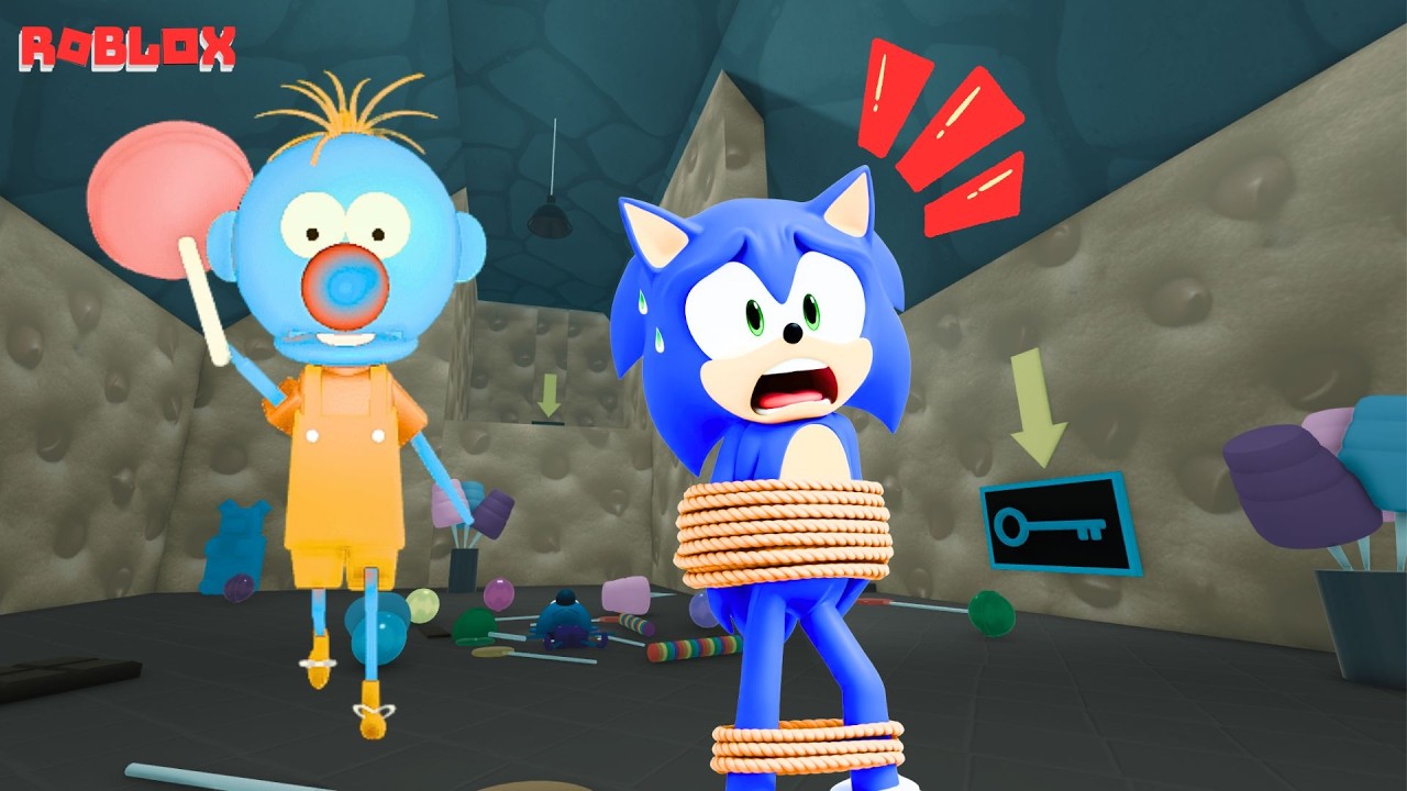 Sonic plays: ESCAPE MR. GUMDOP'S CANDYSHOP, funnymoments | ROBLOX