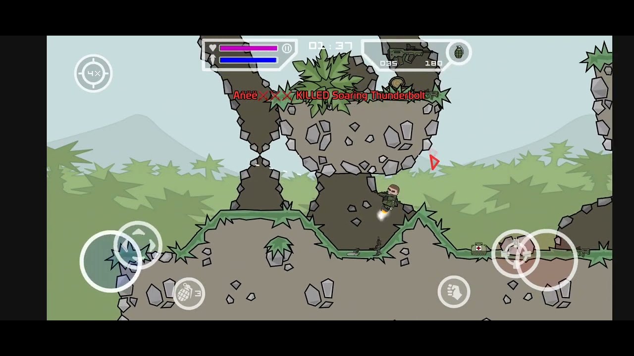 Mini Militia Gameplay 77 (WizKnight) Outpost