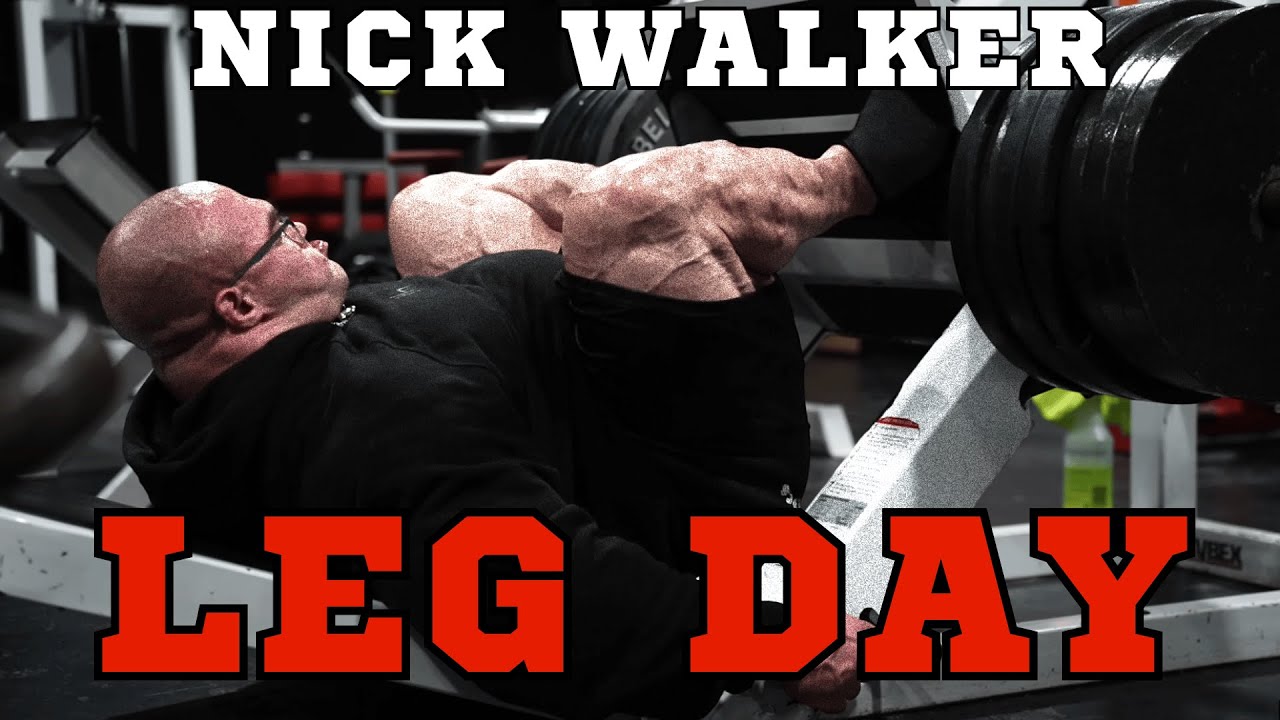 TREINO DE PERNA INSANO DO NICK WALKER | LEG DAY COMPLETO