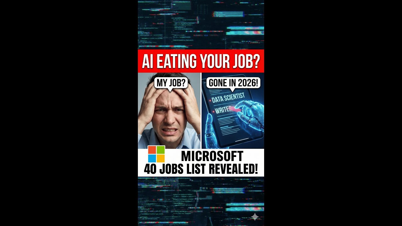 40 Jobs AI Will Replace by 2026 (Microsoft Warning)